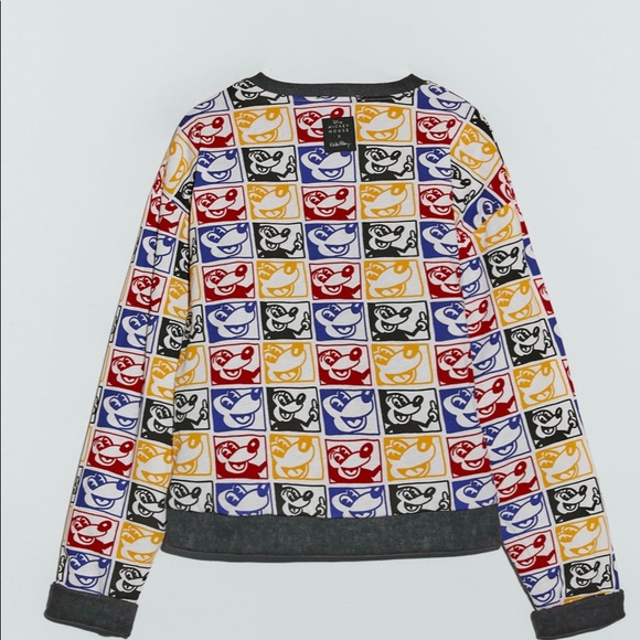BNWT Zara x Keith Haring Mickey Mouse sweater M - Picture 3 of 6